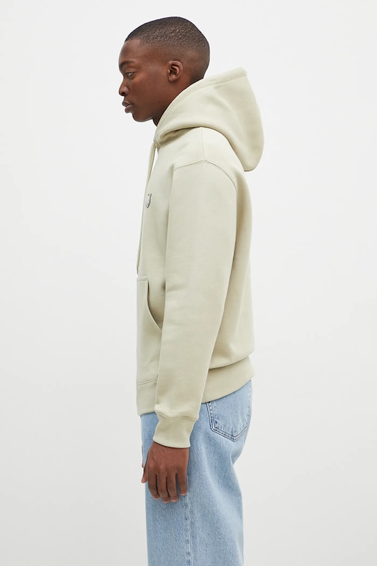 Maison Kitsuné cotton sweatshirt Bold Fox Head Patch MM00713KM0307 green AW24