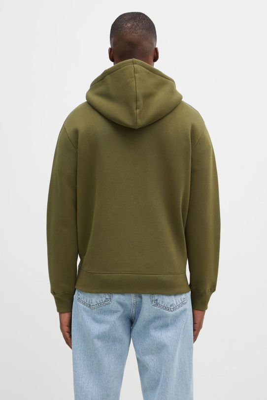 Odzież Maison Kitsuné bluza bawełniana Bold Fox Head Patch MM00714KM0307 zielony