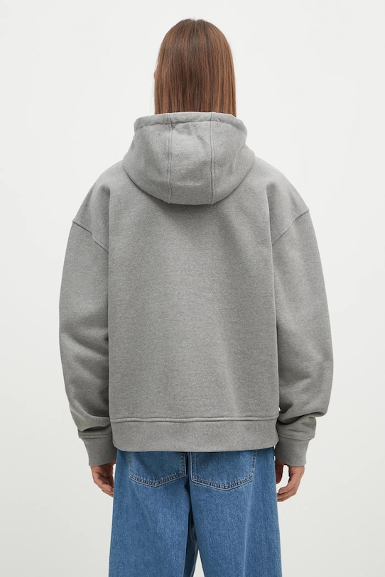 Odzież Maison Kitsuné bluza bawełniana Varsity NM00702KM0326 szary