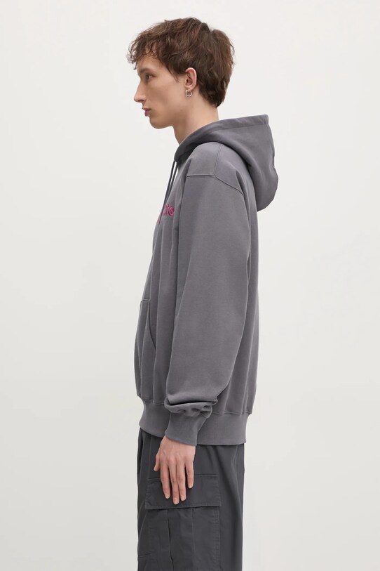 thisisneverthat felpa in cotone T-Logo Hoodie TN243TSWHO01 grigio AW24