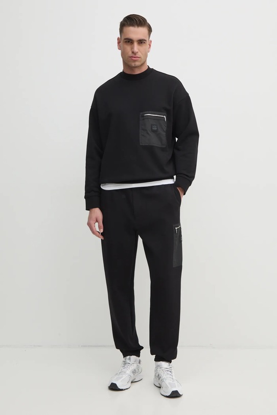Armani Exchange bluza bawełniana XM000121.AF10830 czarny AW24