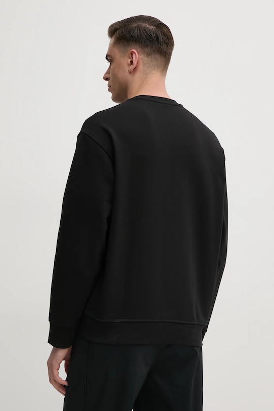 Îmbrăcăminte Armani Exchange hanorac de bumbac 6DZMLF.ZJ4XZ negru