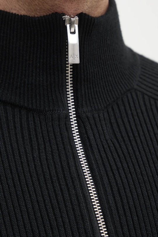 Armani Exchange pulover din amestec de lana 6DZM6L.ZM5BZ negru