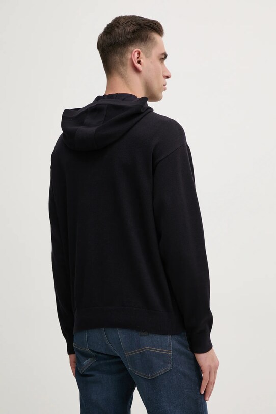 Odzież Armani Exchange sweter z domieszką wełny 6DZM2Y.ZM4NZ granatowy