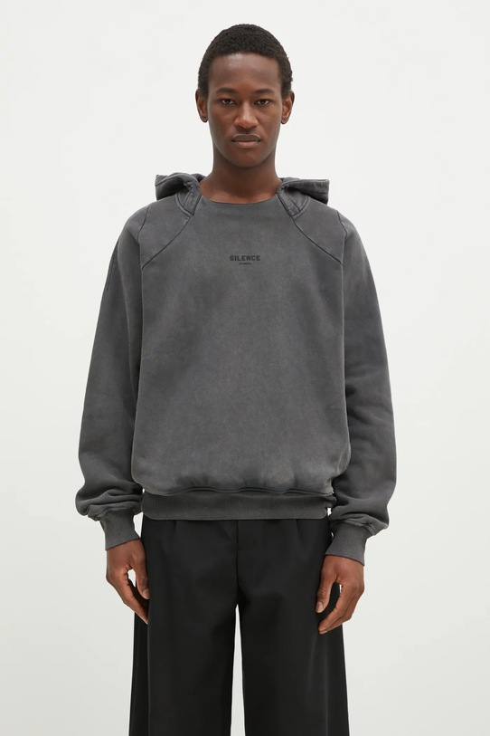 Han Kjøbenhavn hanorac de bumbac Raglan print gri U.134148