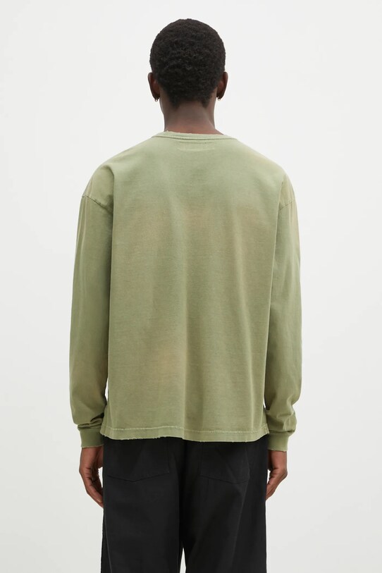Îmbrăcăminte NEIGHBORHOOD longsleeve din bumbac 242FPNH.CSM15 verde