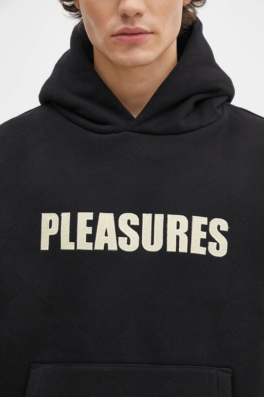 Кофта PLEASURES Wave Quilted чёрный P24W007