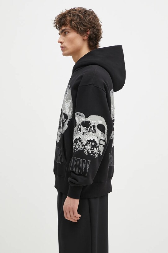 Кофта PLEASURES Double Skull P24W022 чёрный AW24