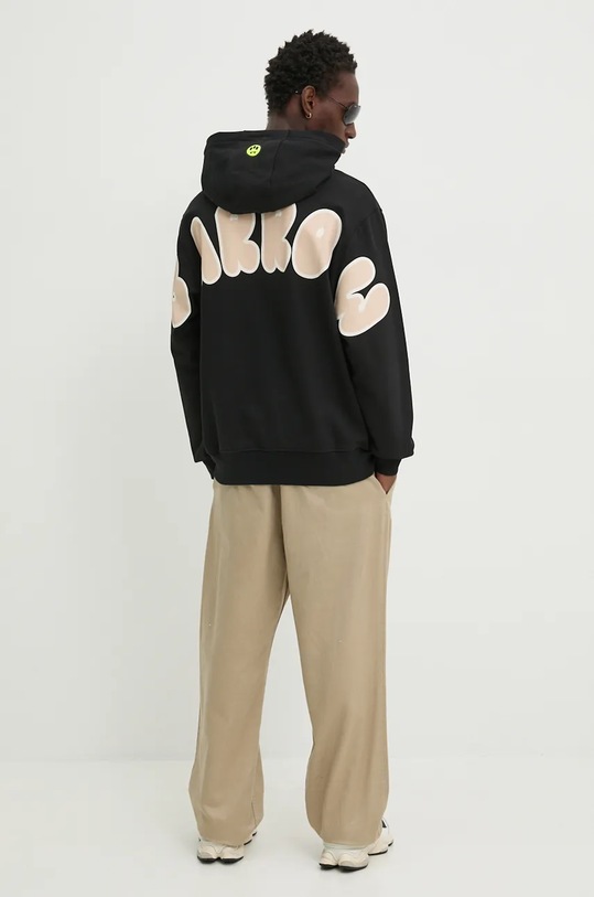Barrow felpa in cotone F4BWUAHS141 nero AW24