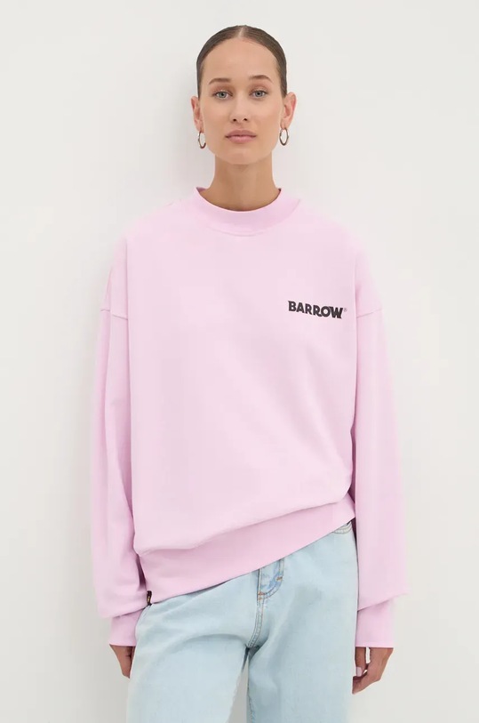 Odjeća Dukserica Barrow F4BWUASW133 roza