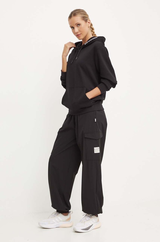 Odjeća Pamučna dukserica EA7 Emporio Armani PJTKZ.6DUM13.1200 crna