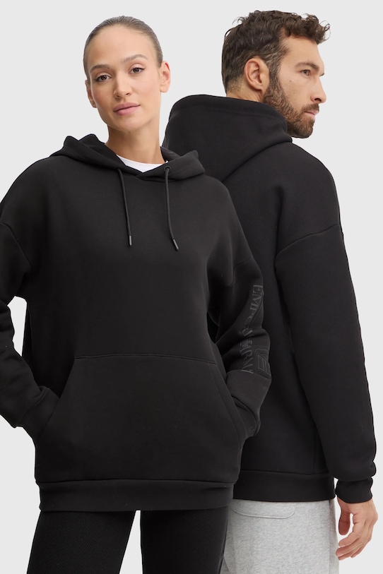 EA7 Emporio Armani bluza bawełniana nadruk czarny PJOPZ.6DUM15.1200