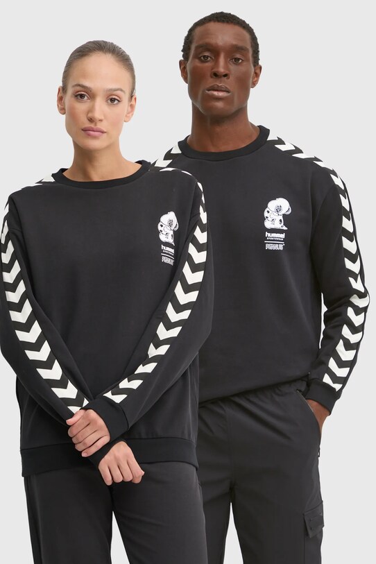 Бавовняна кофта Hummel Hummel x Peanuts бавовна чорний 226104