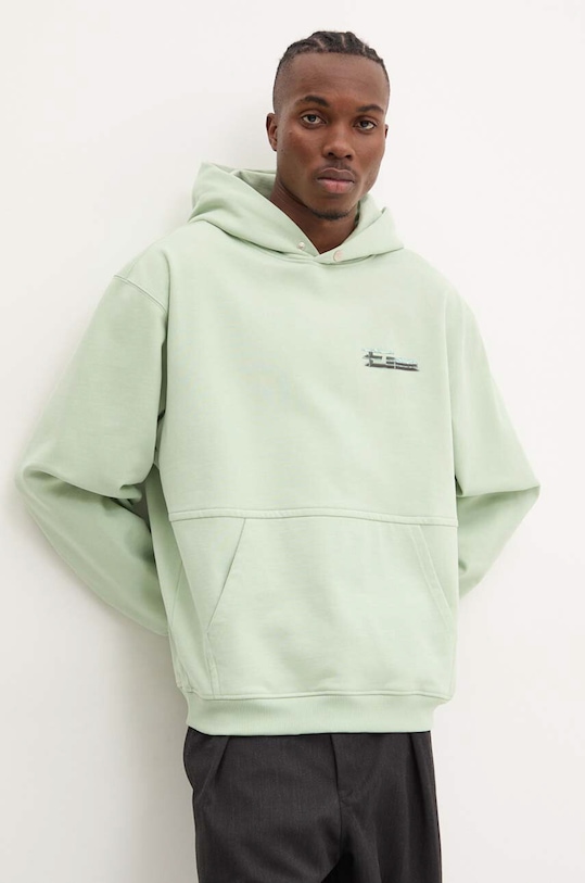 Bavlnená mikina Filling Pieces zelená 80614086001