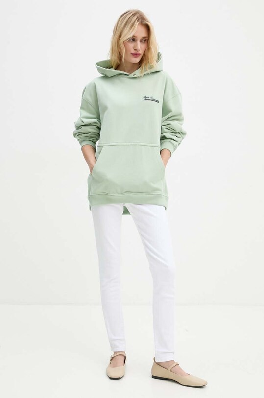 Бавовняна кофта Filling Pieces 80614086001 зелений