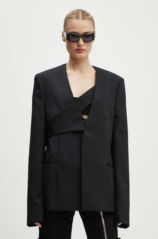 Шерстяной пиджак Heliot Emil PREAW24.M.04.042.BLK01 чёрный AW24