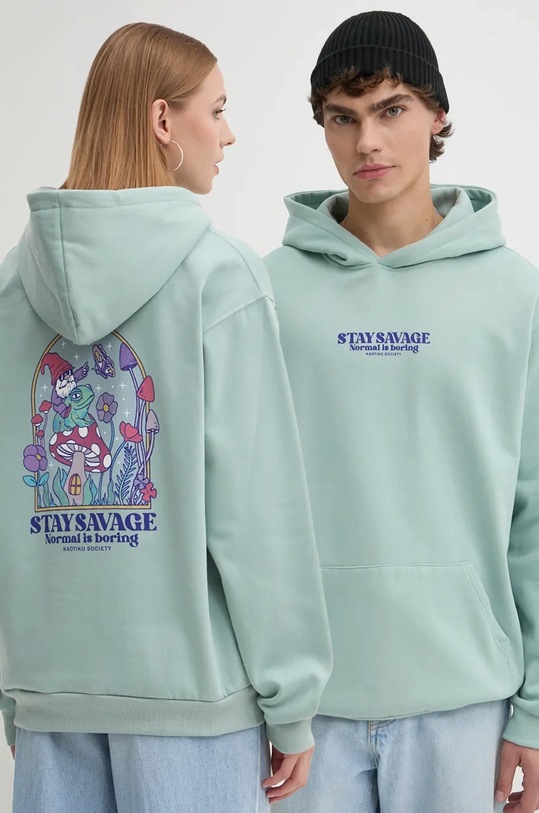 Kaotiko bluza print verde AP055.01.G002