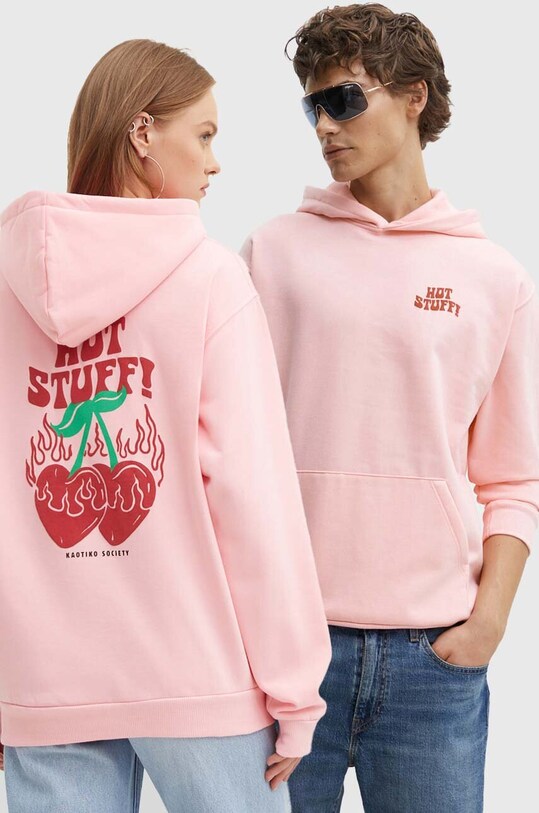 Kaotiko bluza imprimeu roz AM095.01.G002