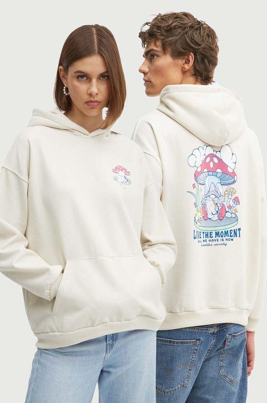 Mikina Kaotiko s kapucí béžová AP031.01.M002