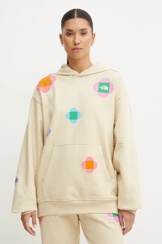 The North Face bluza bawełniana TNF x Yinka Ilori NF0A89C43X41 beżowy AW24