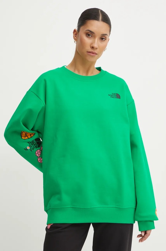 Ρούχα Βαμβακερή μπλούζα The North Face TNF x Yinka Ilori NF0A89C5PO81 πράσινο