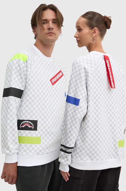 Sprayground bluza bawełniana nadruk szary SP256