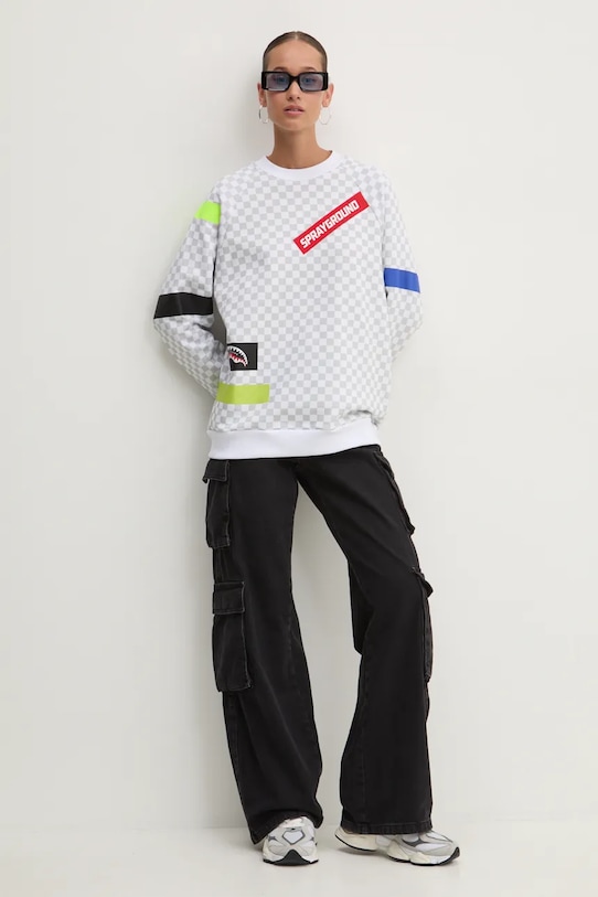 Sprayground bluza bawełniana szary SP256