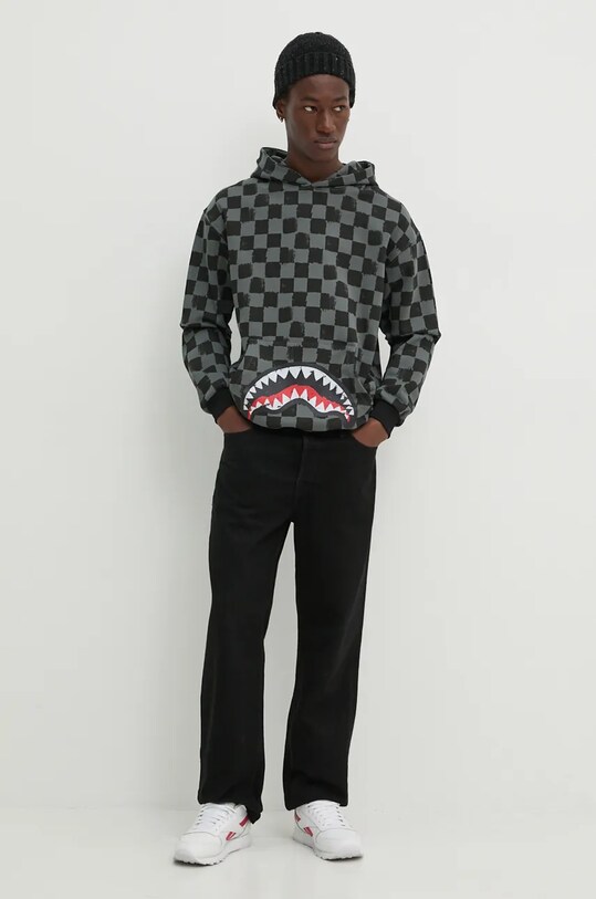 Oblečení Bavlněná mikina Sprayground SP611 šedá