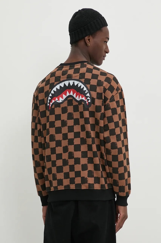 Sprayground hanorac de bumbac SP612 maro