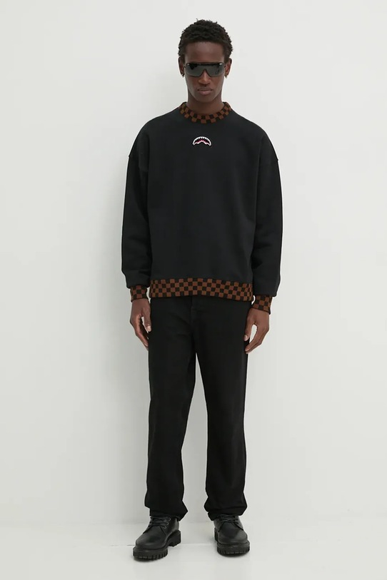 Oblečenie Bavlnená mikina Sprayground SP646CHECK čierna