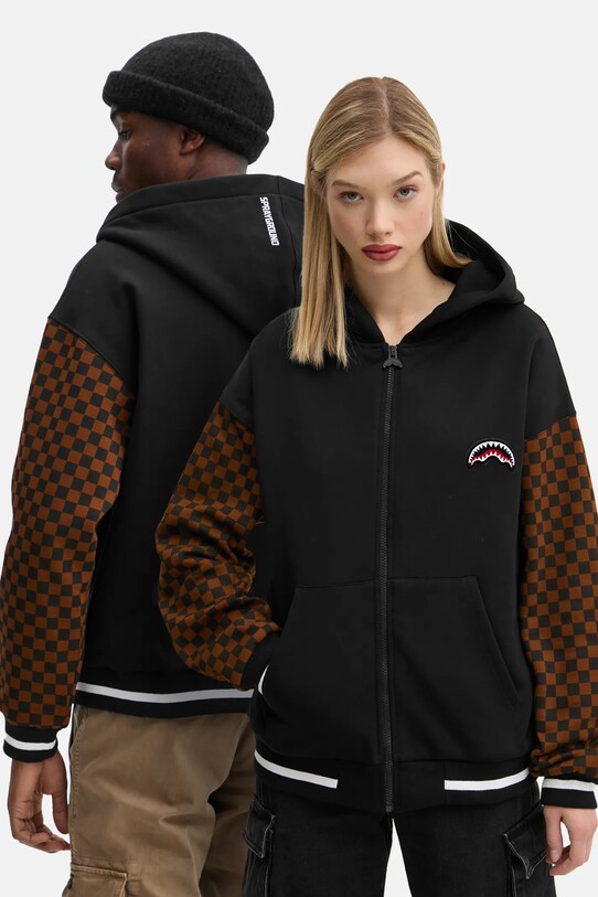 Bavlnená mikina Sprayground bavlna čierna SP647CHECK