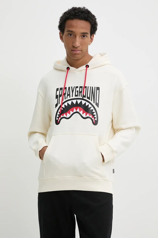 Sprayground hanorac de bumbac SP666 bej AW24
