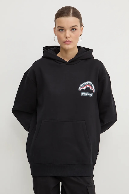 Îmbrăcăminte Sprayground hanorac de bumbac SP678 negru