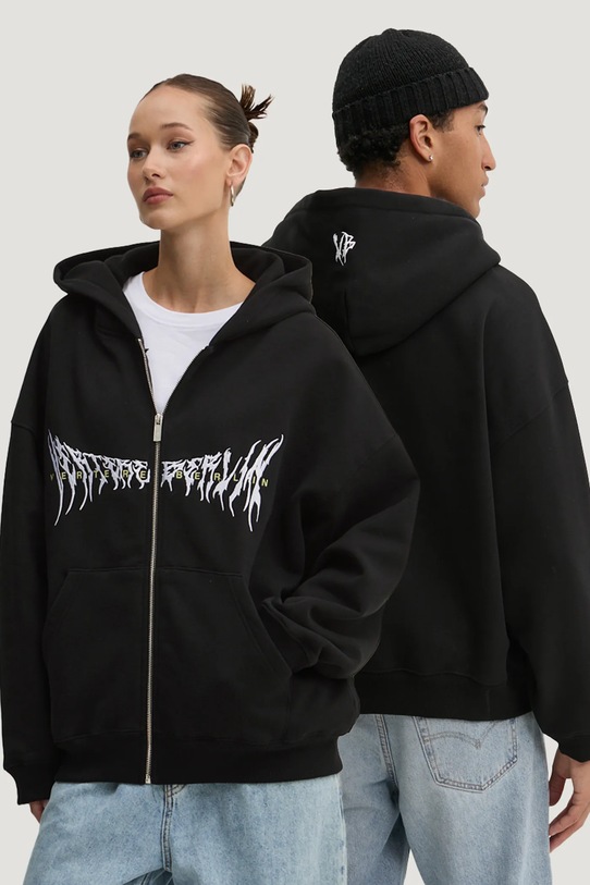 Vertere Berlin hanorac de bumbac imprimeu negru VER.ZH129