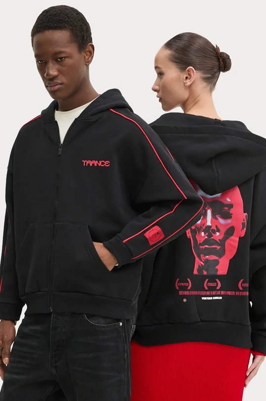 Pamučna dukserica Vertere Berlin pamuk crna VER.ZH120