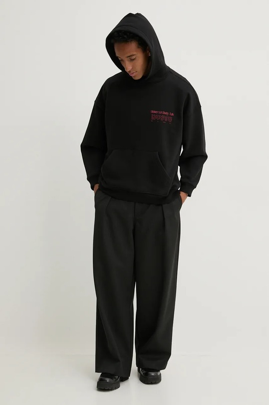 Pamučna dukserica Vertere Berlin VER.H60 crna AW24