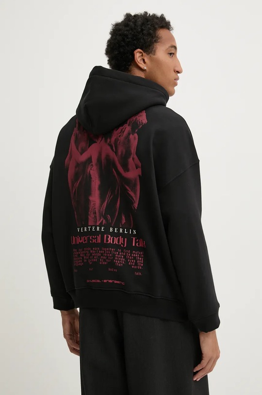 Pamučna dukserica Vertere Berlin crna VER.H60