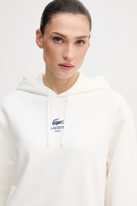 Lacoste bluza bawełniana beżowy SH2740