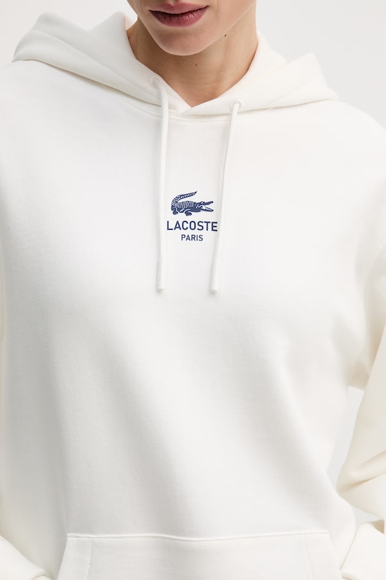 Lacoste bluza bawełniana SH2740 beżowy