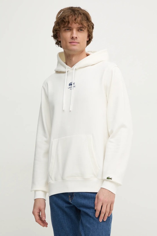 Lacoste bluza bawełniana beżowy SH2740