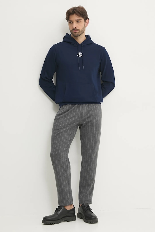 Lacoste bluza bawełniana SH2740 granatowy AW25