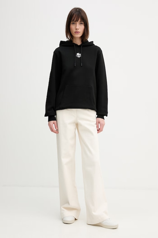 Odzież Lacoste bluza bawełniana SH2740 czarny