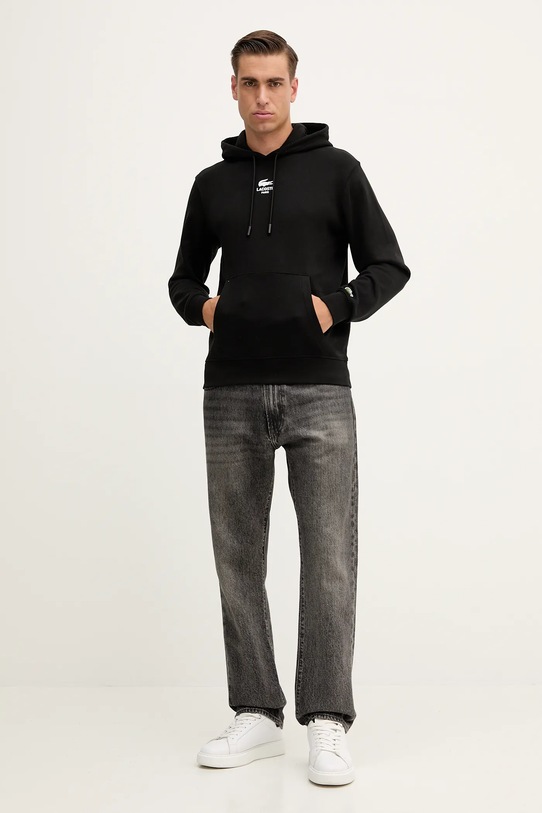 Odzież Lacoste bluza bawełniana SH2740 czarny