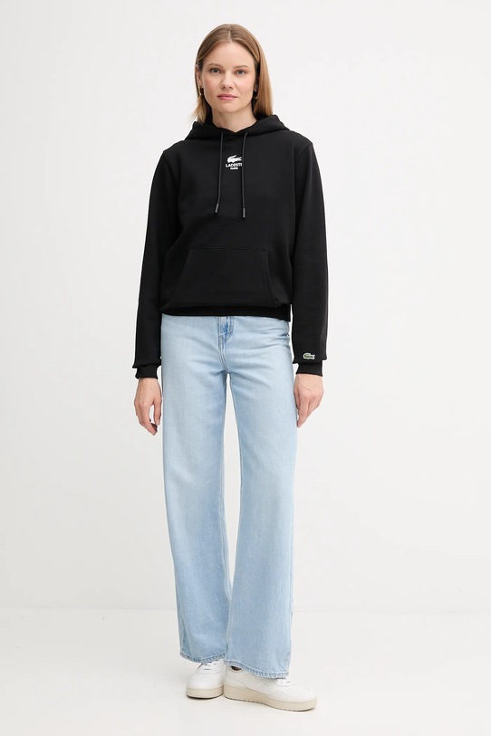 Lacoste bluza bawełniana czarny SH2740