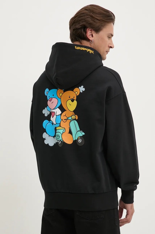 Inbetweeners hanorac de bumbac F4TWUAHS015 negru AW24