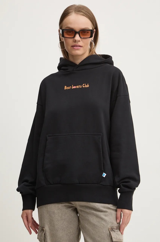 Îmbrăcăminte Inbetweeners hanorac de bumbac F4TWUAHS015 negru