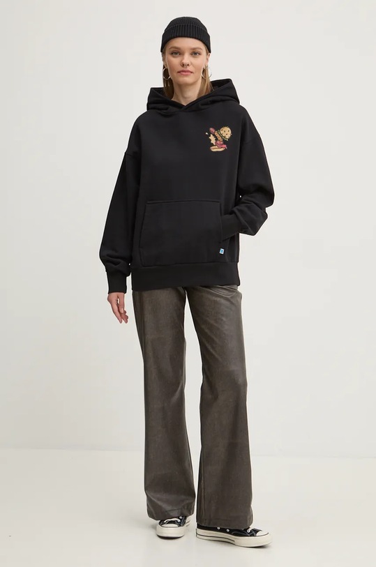 Inbetweeners hanorac de bumbac F4TWUAHS019 negru