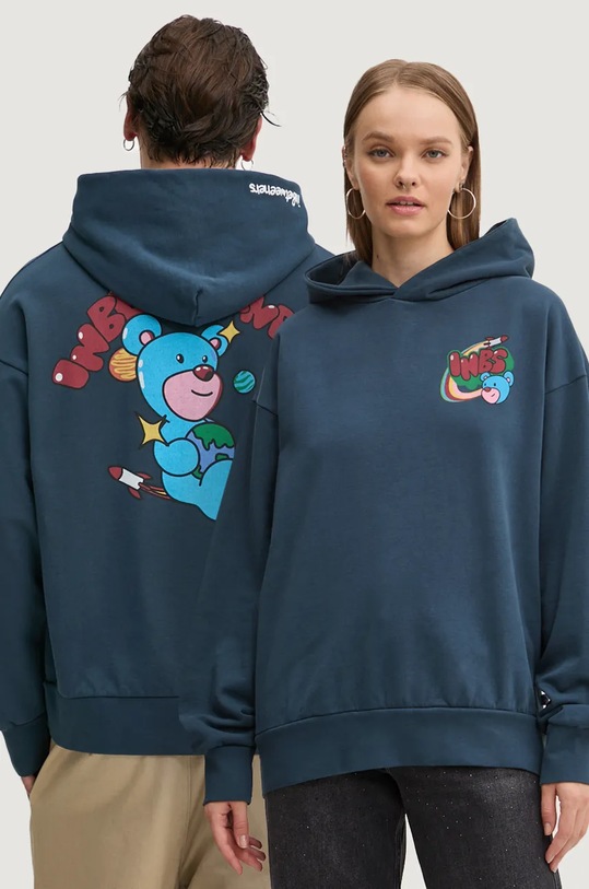 Inbetweeners hanorac de bumbac print bleumarin F4TWUAHS039