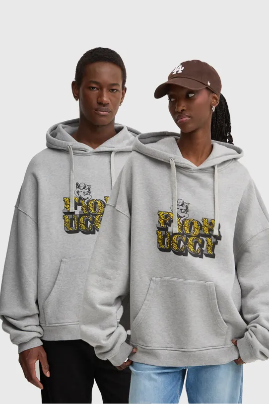 Памучен суичър Fiorucci памук сив U01FMSHO092CJ05GY01