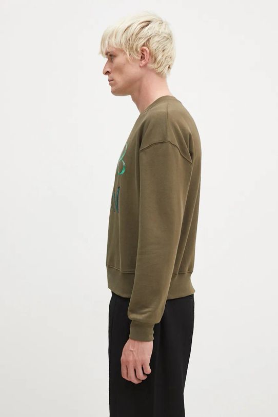 Andersson Bell cotton sweatshirt Milan Embroidery Sweatshirt atb1149u green AW24